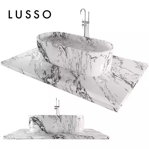  Arabescato marble Designo bathtub by Lusso stone