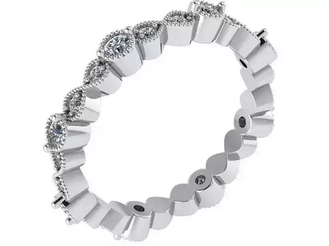 Round Cut Eternity Ring 0291
