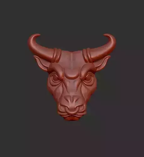 Bull Face 3D print model