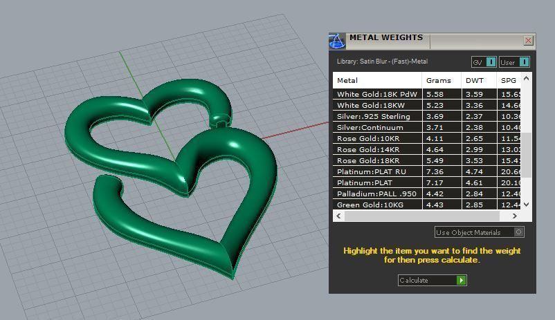 Heart of S pendant 3D print model_3