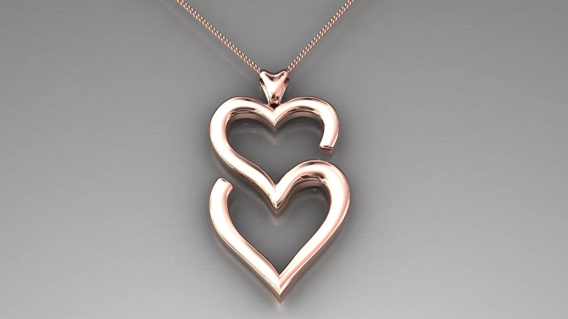 Heart of S pendant 3D print model_0