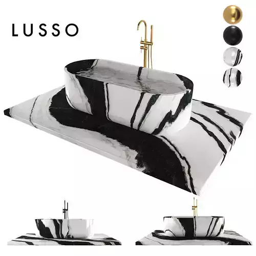  Panda Marble Designo Bathtub by Lusso stone