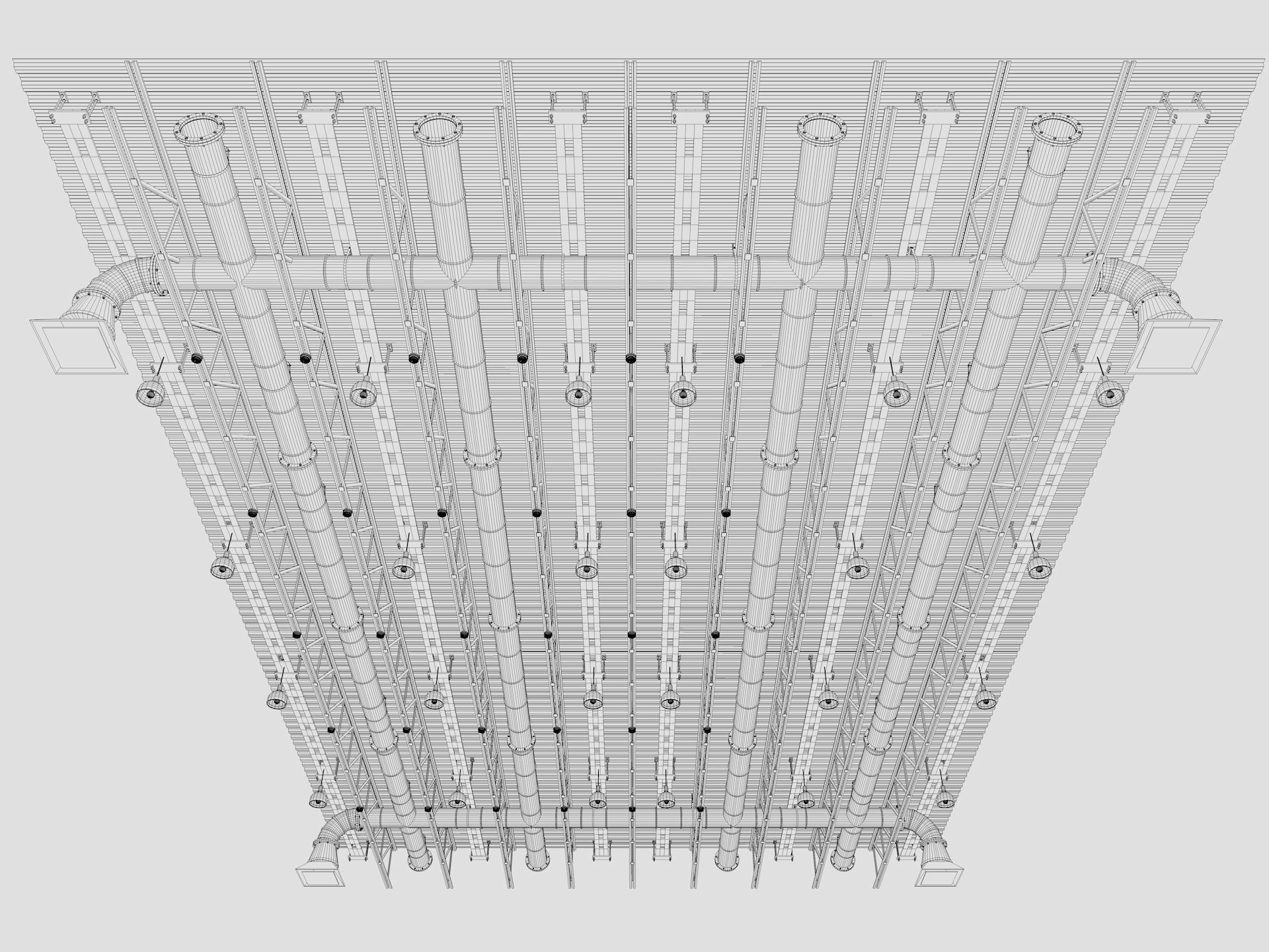 Ceiling Ventilation Pipes 6 3D model_11