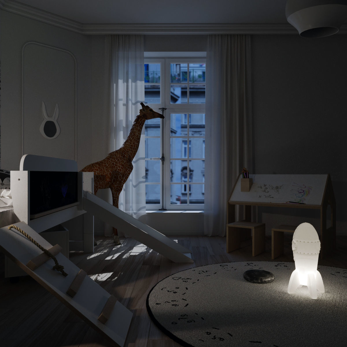 Room for a boy 3D model_7