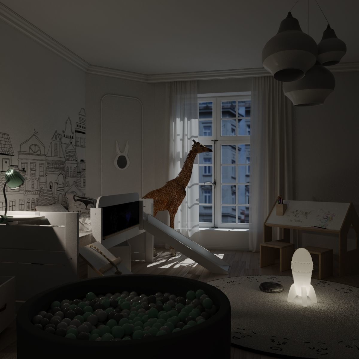 Room for a boy 3D model_2