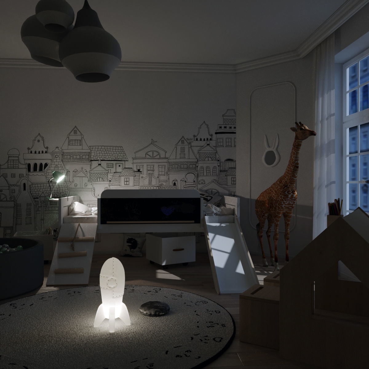 Room for a boy 3D model_3