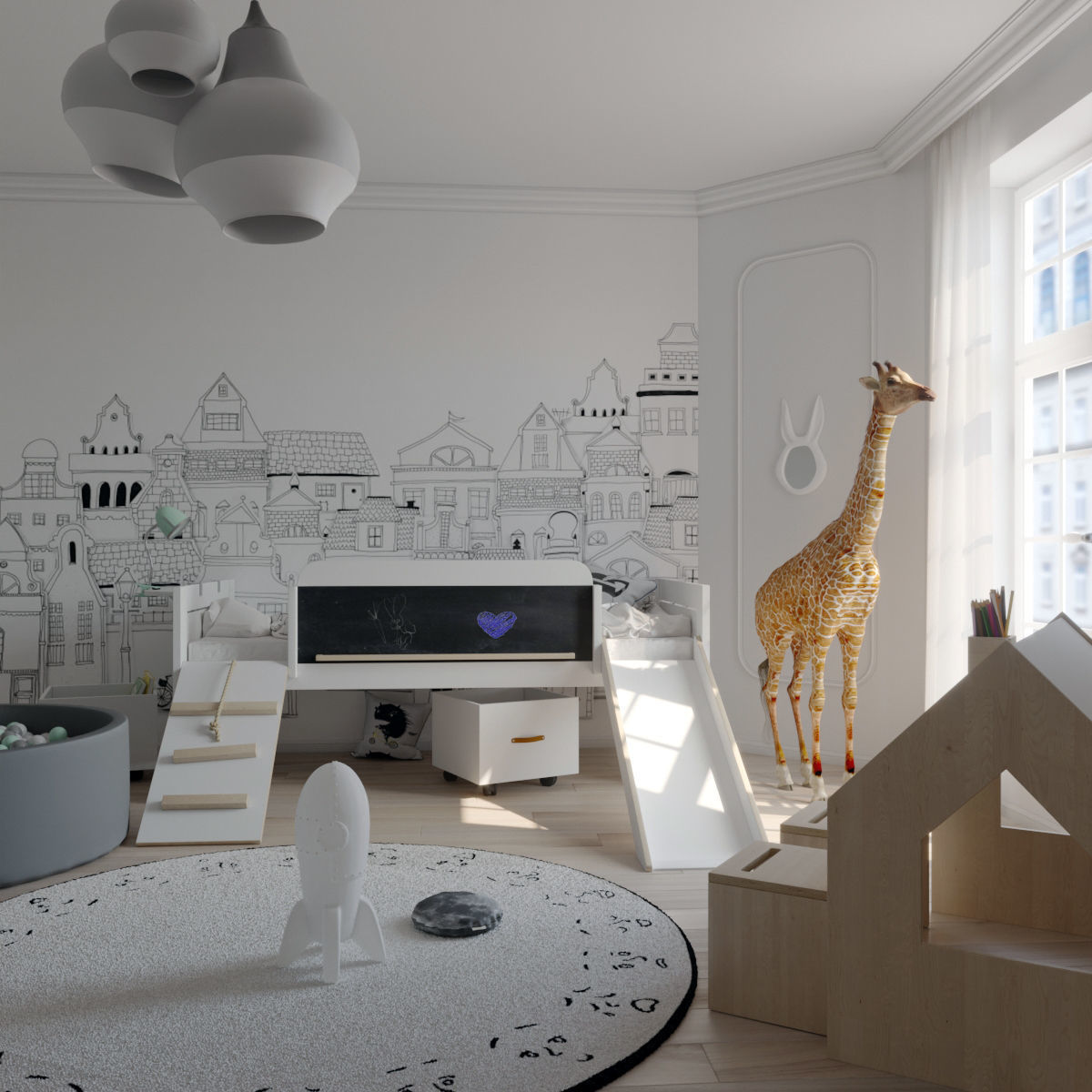 Room for a boy 3D model_4