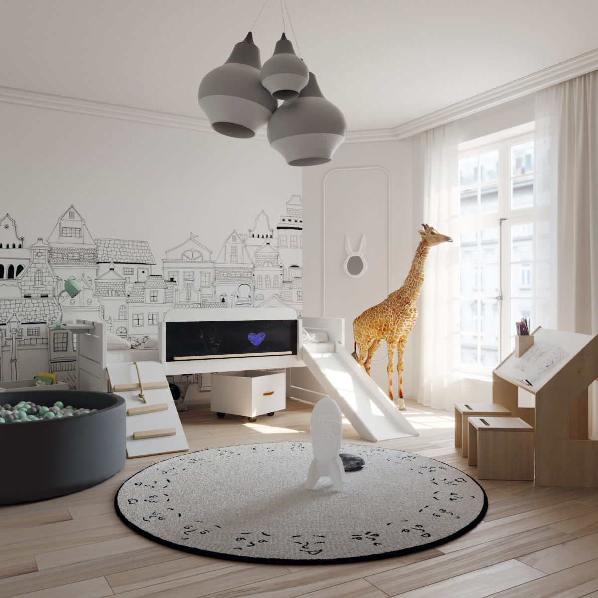 Room for a boy 3D model_1