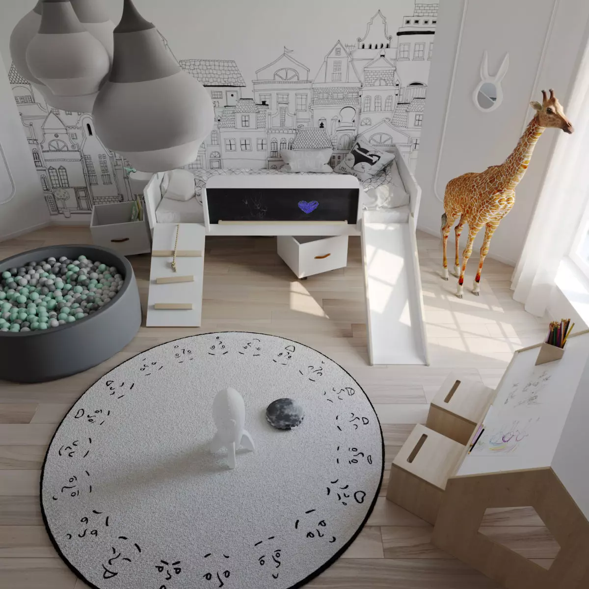 Room for a boy 3D model_0