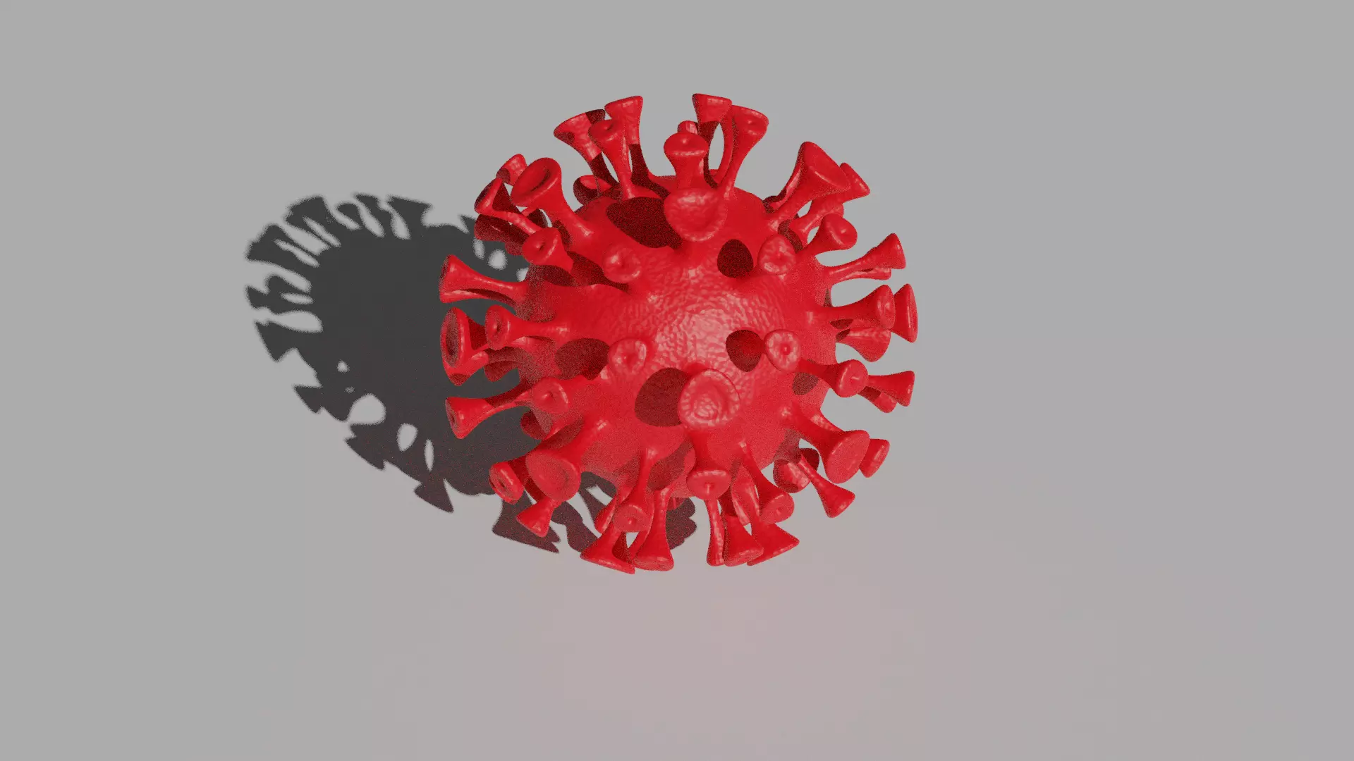 virus coronavirus Low-poly 3D model_0
