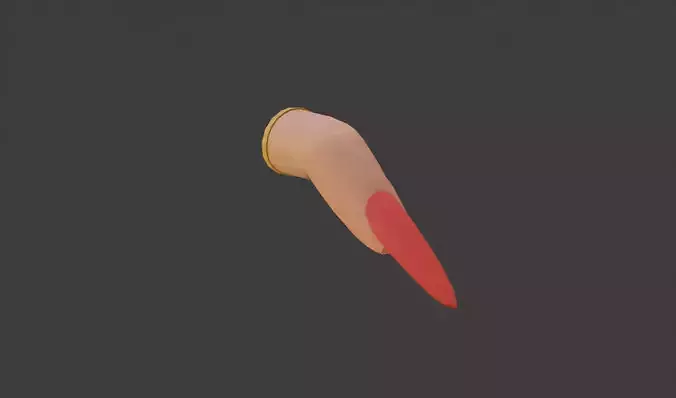 Lowpoly Finer Model with Long Nail