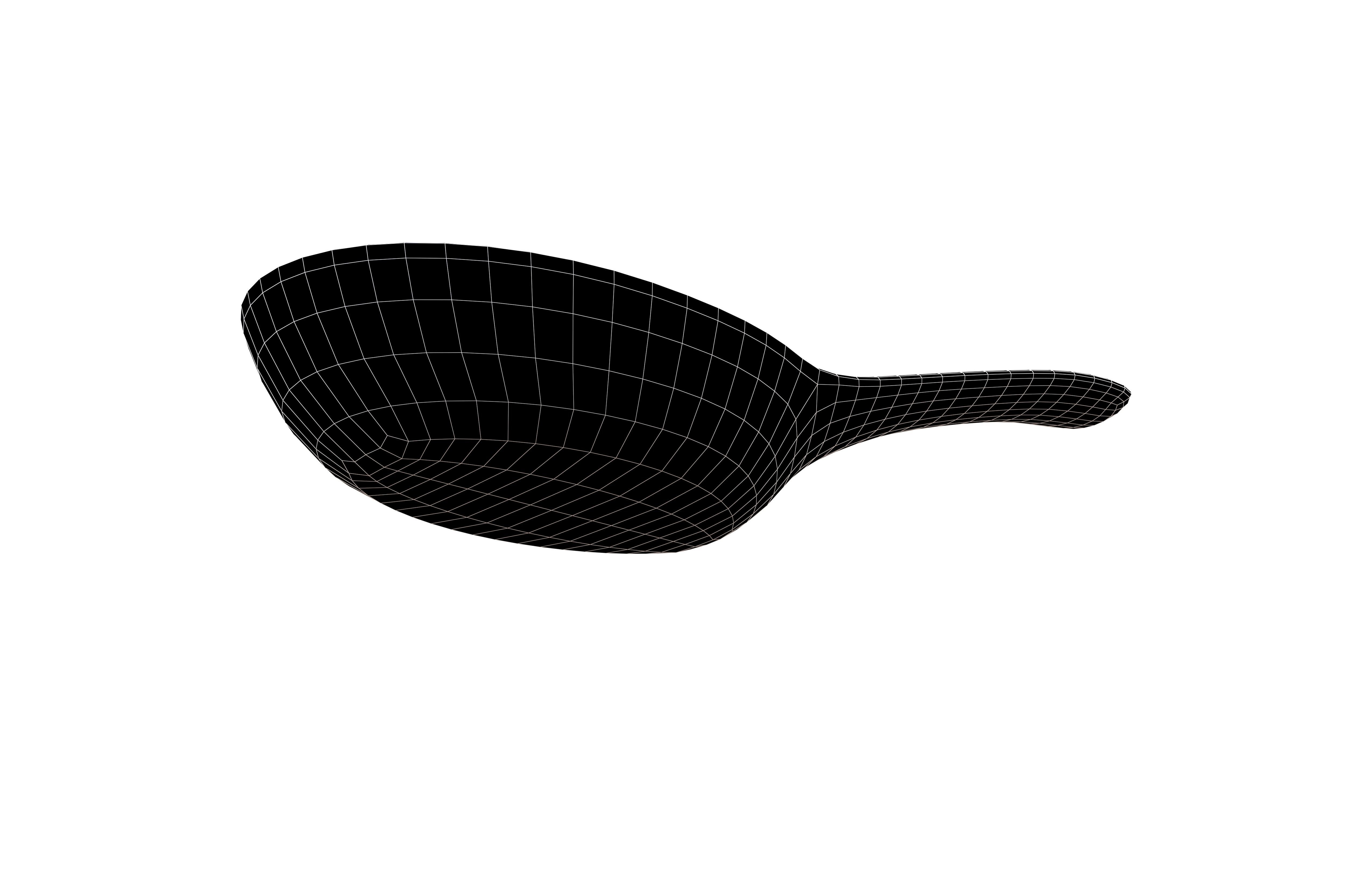 Rice Spoon v1 006 Low-poly 3D model_7