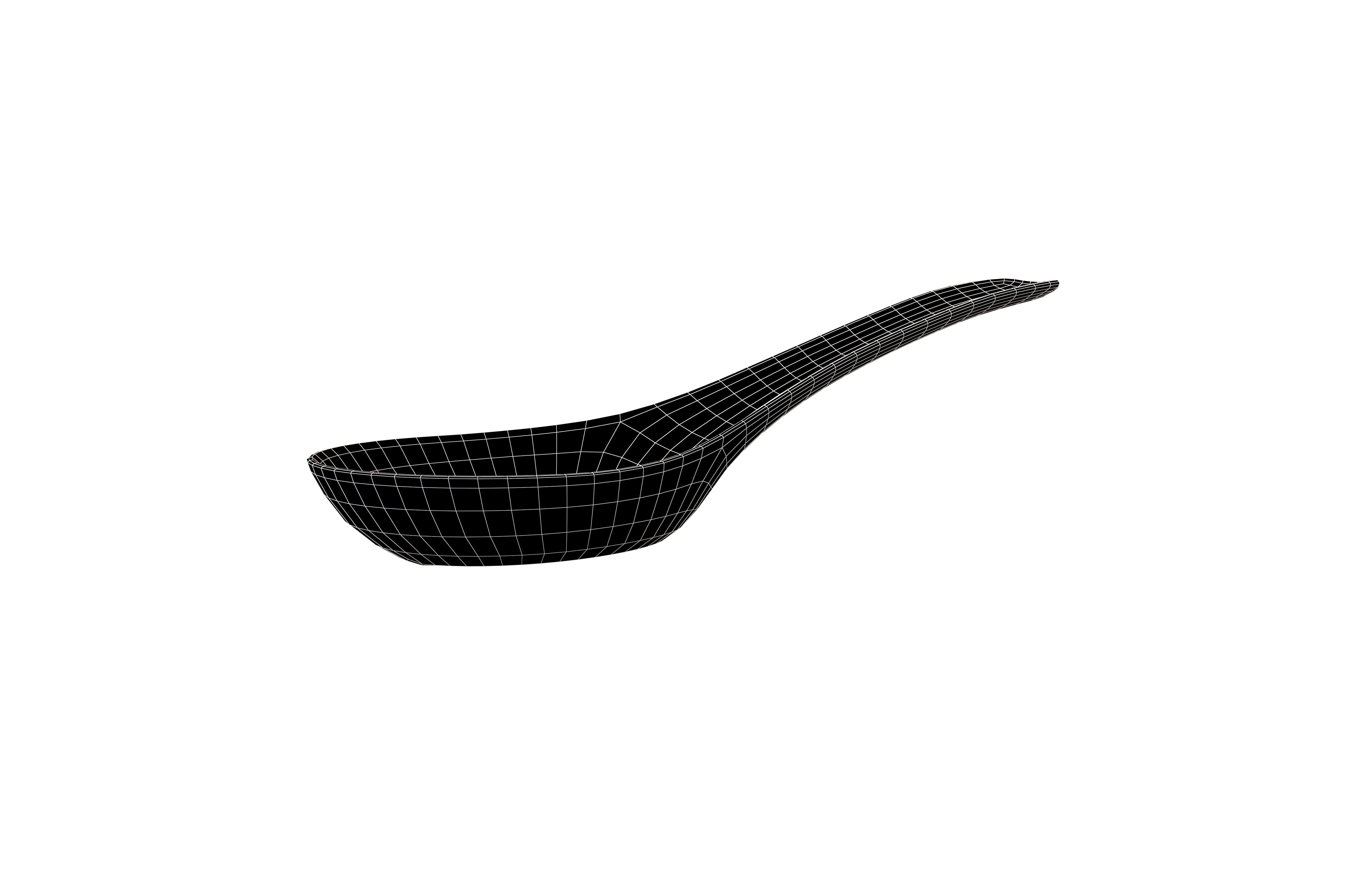 Rice Spoon v1 006 Low-poly 3D model_5