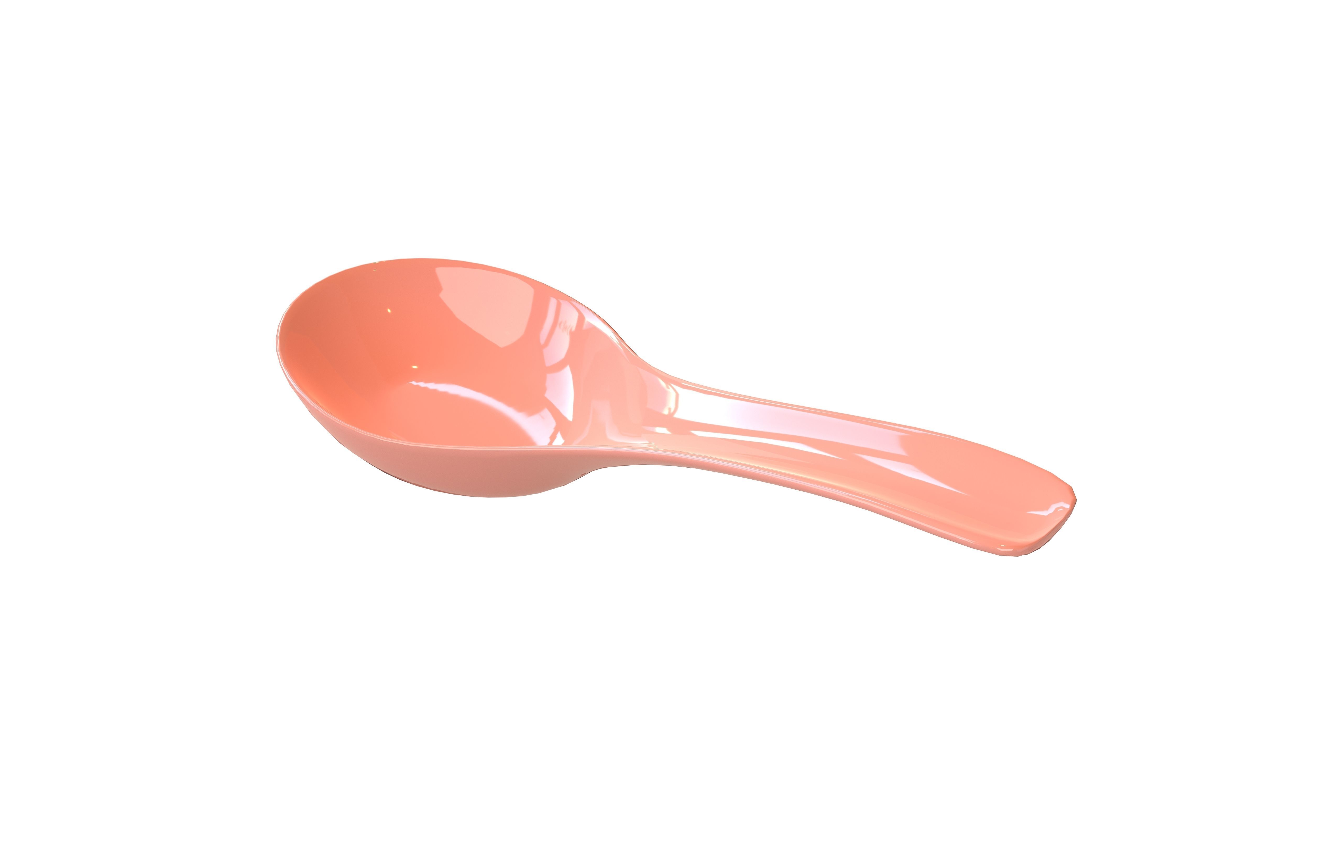 Rice Spoon v1 006 Low-poly 3D model_2