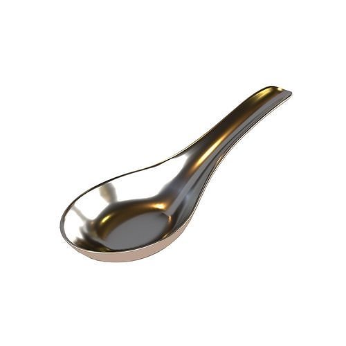 Rice Spoon v1 010 Low-poly 3D model