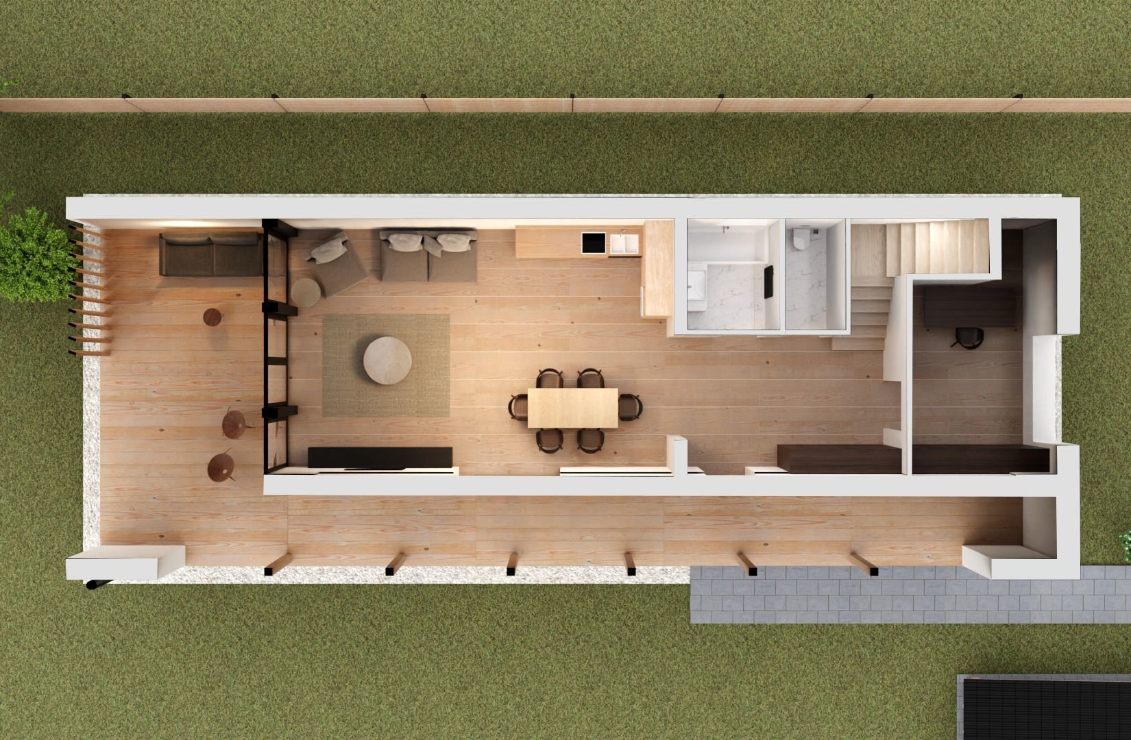 Realistic House Scene 3D model_3