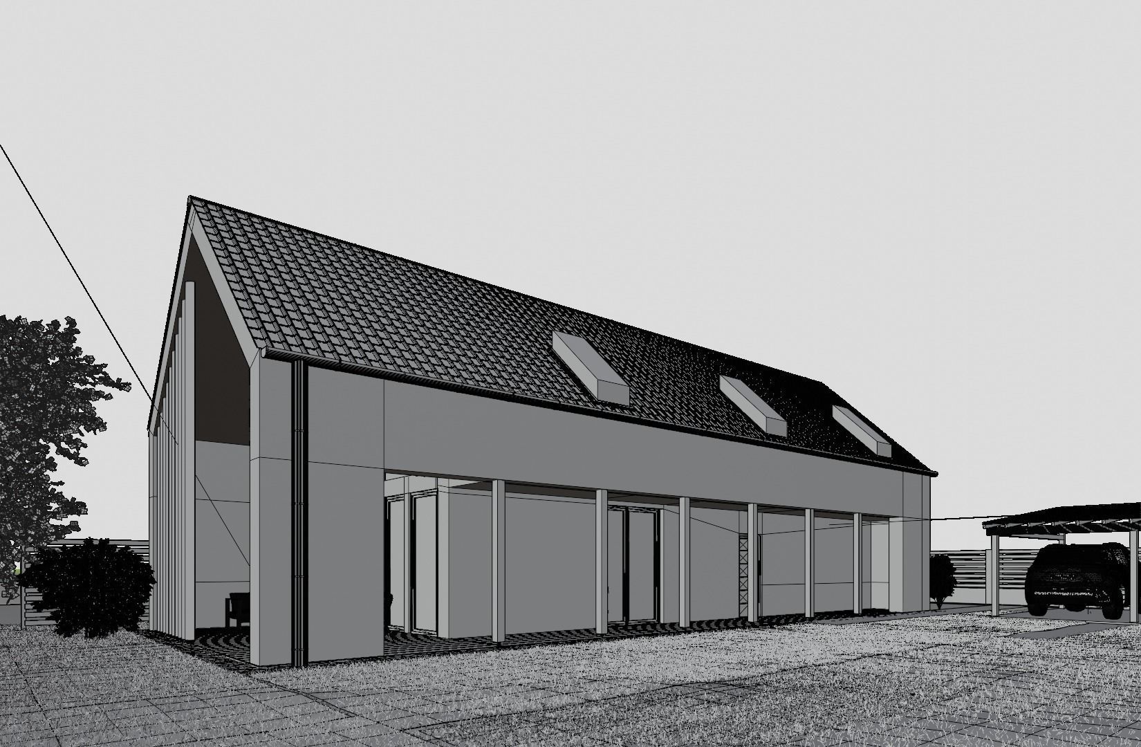 Realistic House Scene 3D model_5