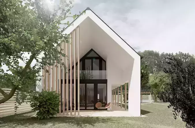 Realistic House Scene 3D model