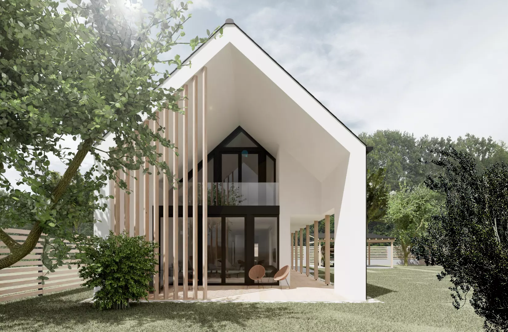 Realistic House Scene 3D model_0