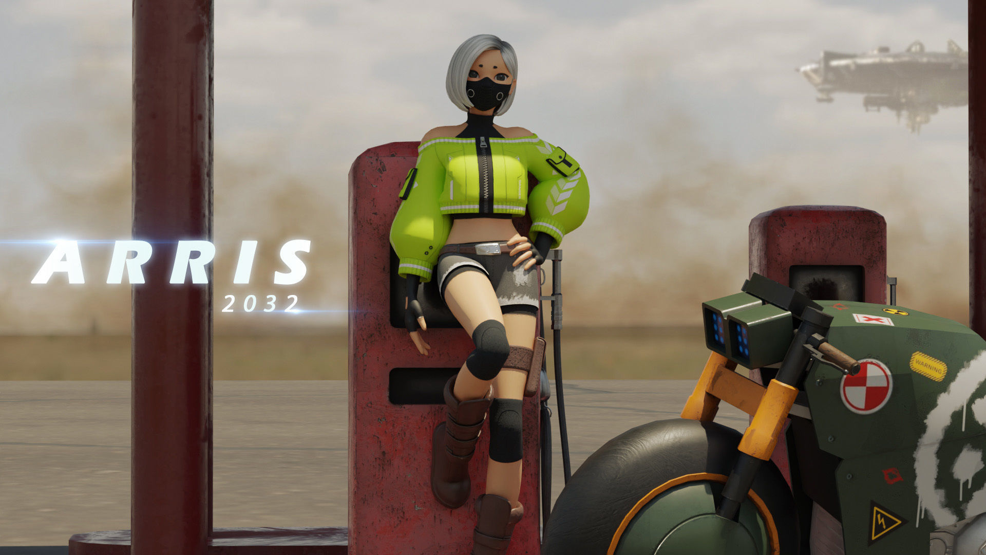 Cyber Girl - Arris 3D Model 3D model_1