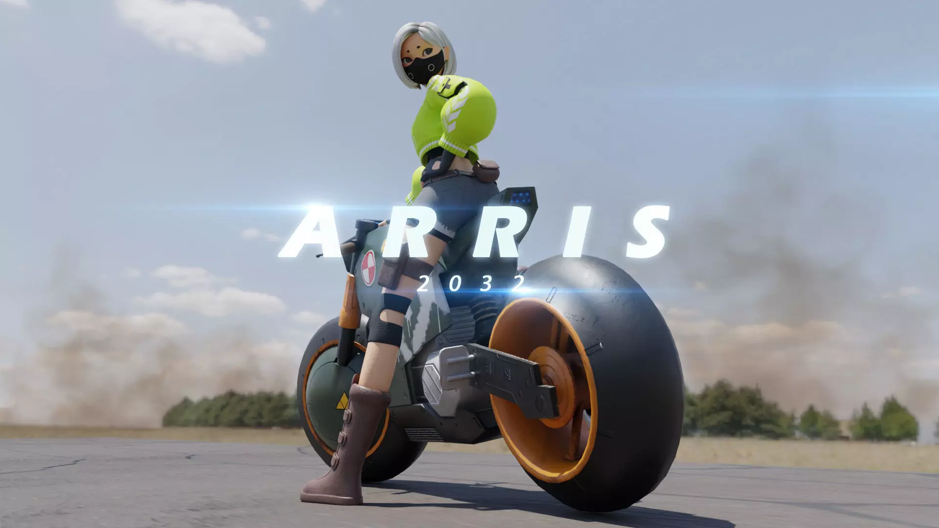 Cyber Girl - Arris 3D Model 3D model_0