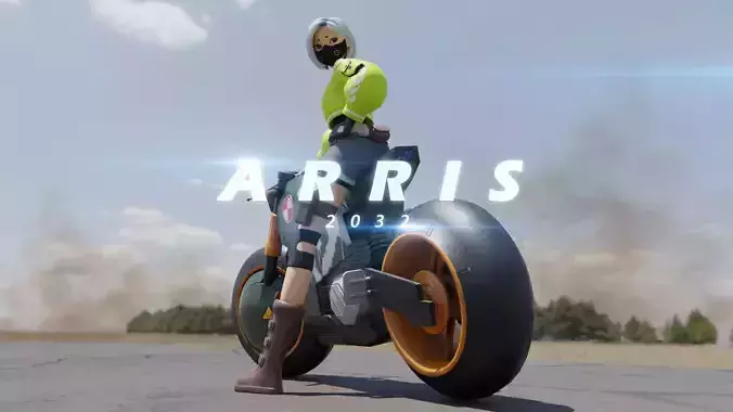 Cyber Girl - Arris 3D Model