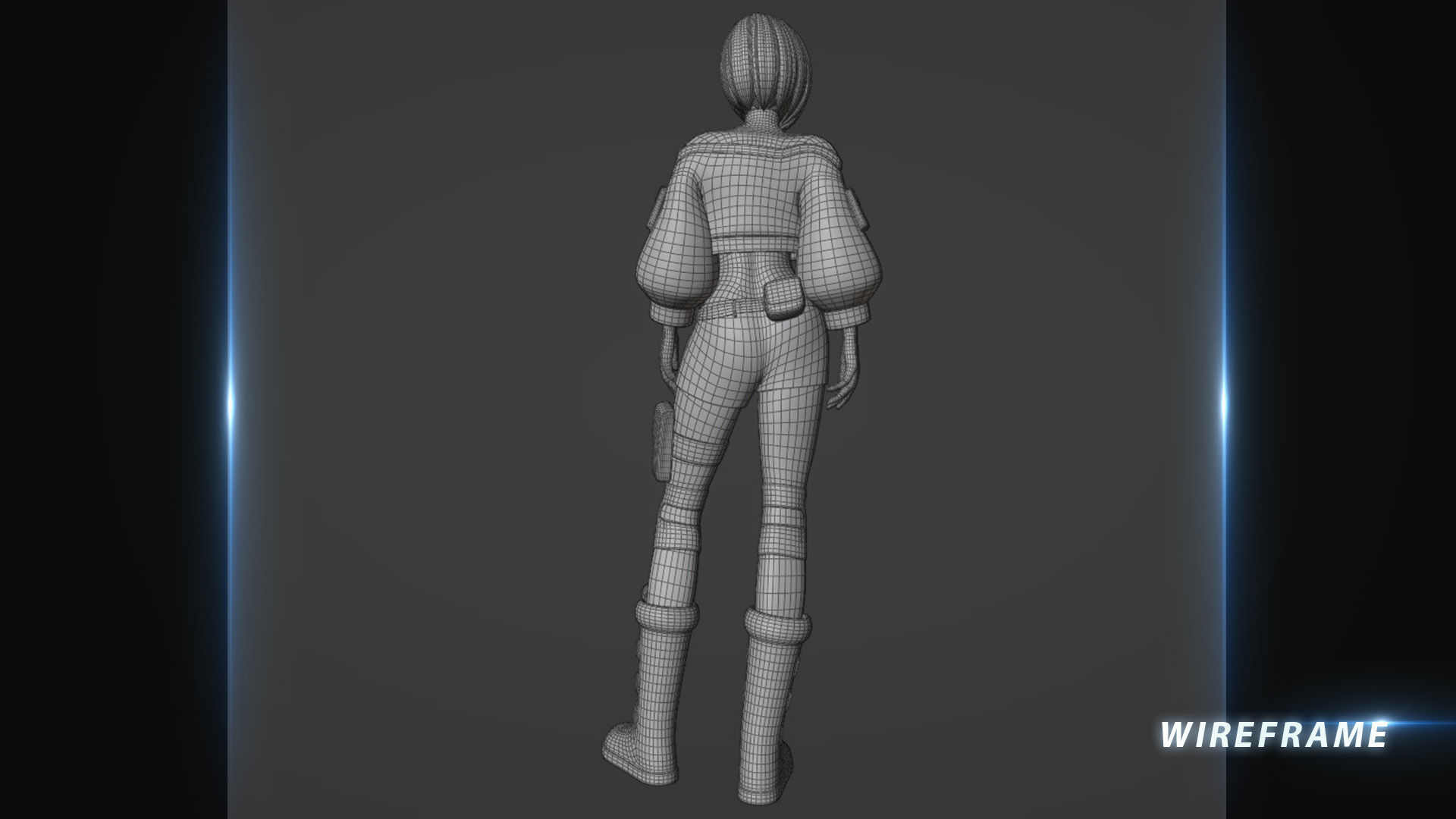 Cyber Girl - Arris 3D Model 3D model_5