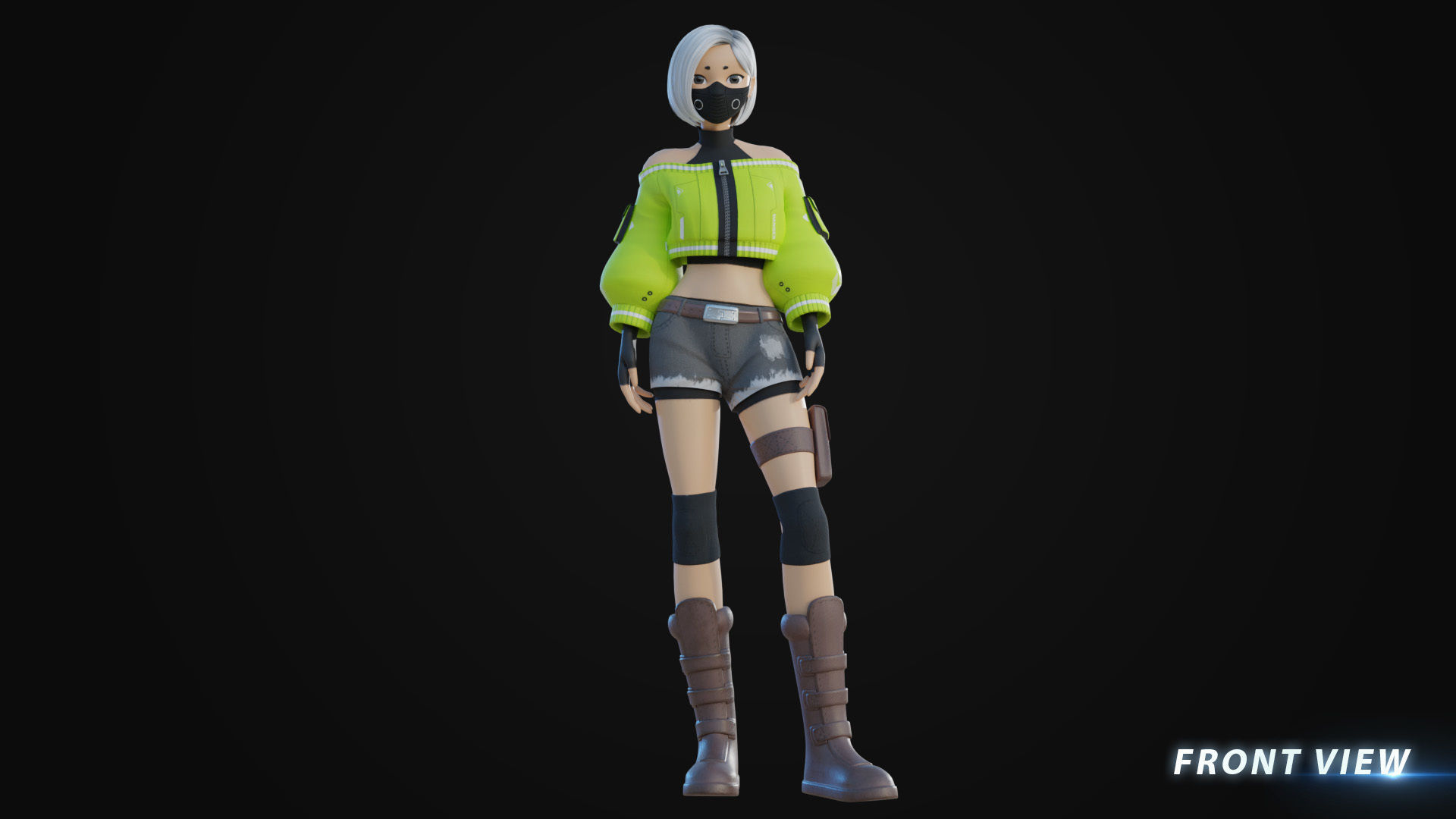 Cyber Girl - Arris 3D Model 3D model_2