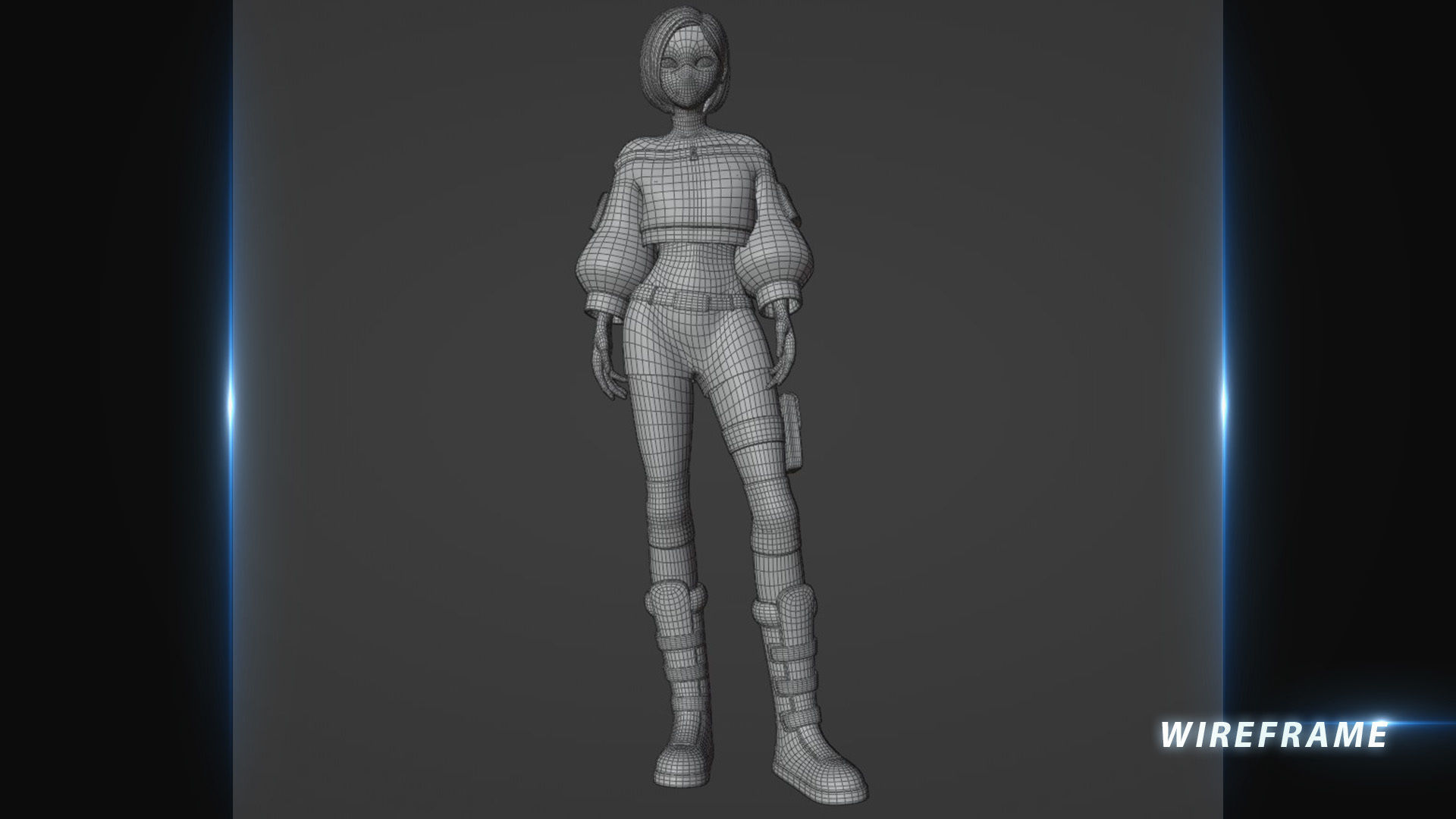 Cyber Girl - Arris 3D Model 3D model_4