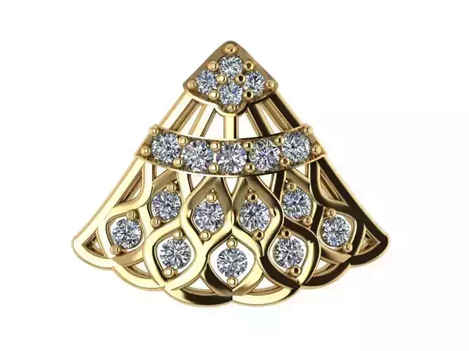 Threeangle Diamond Pendant 575