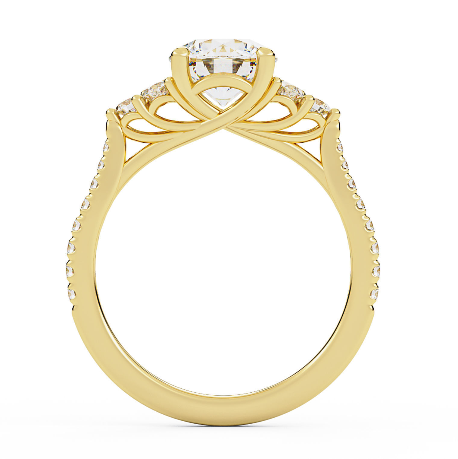 Engagement Ring 001 3D print model_4