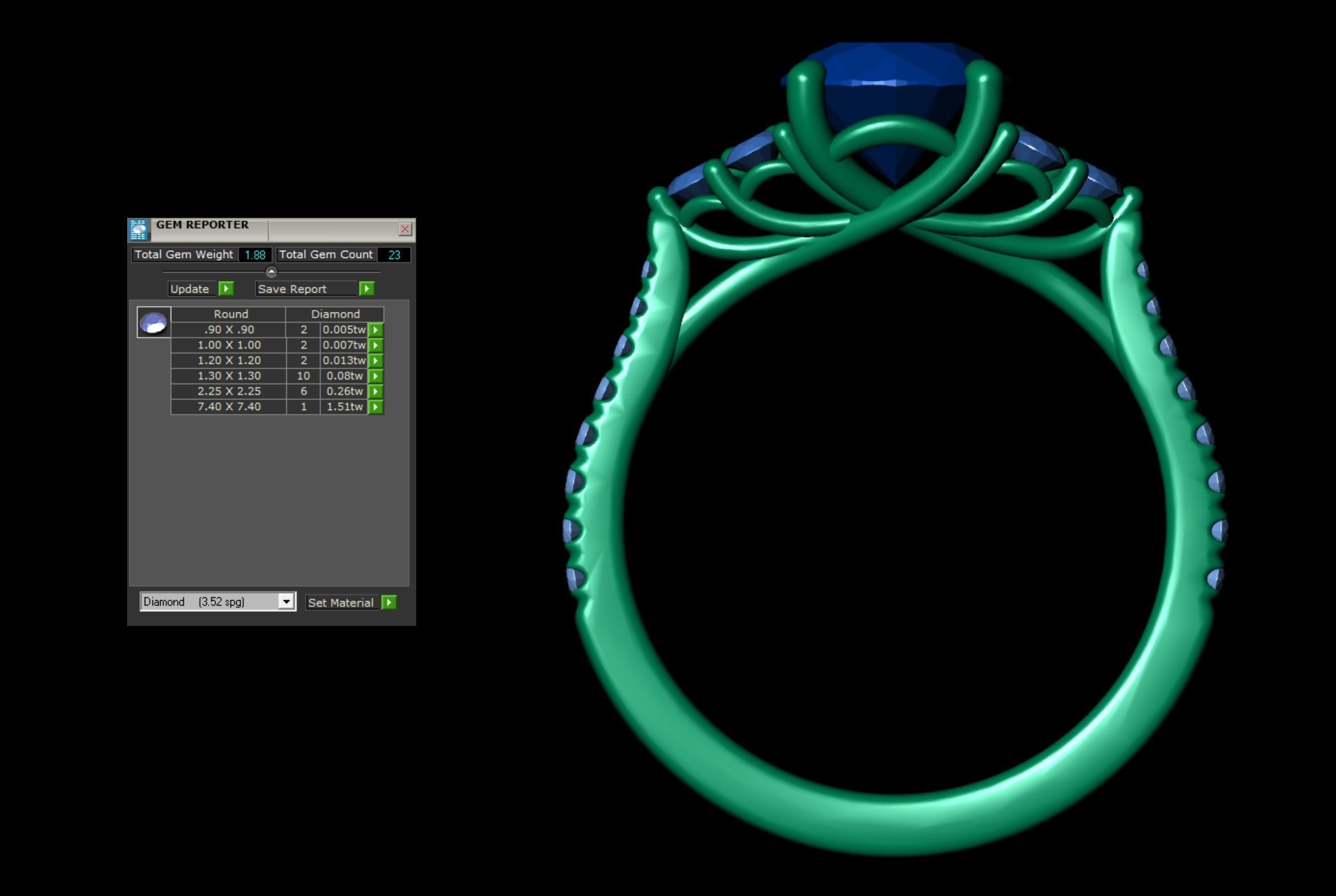 Engagement Ring 001 3D print model_13