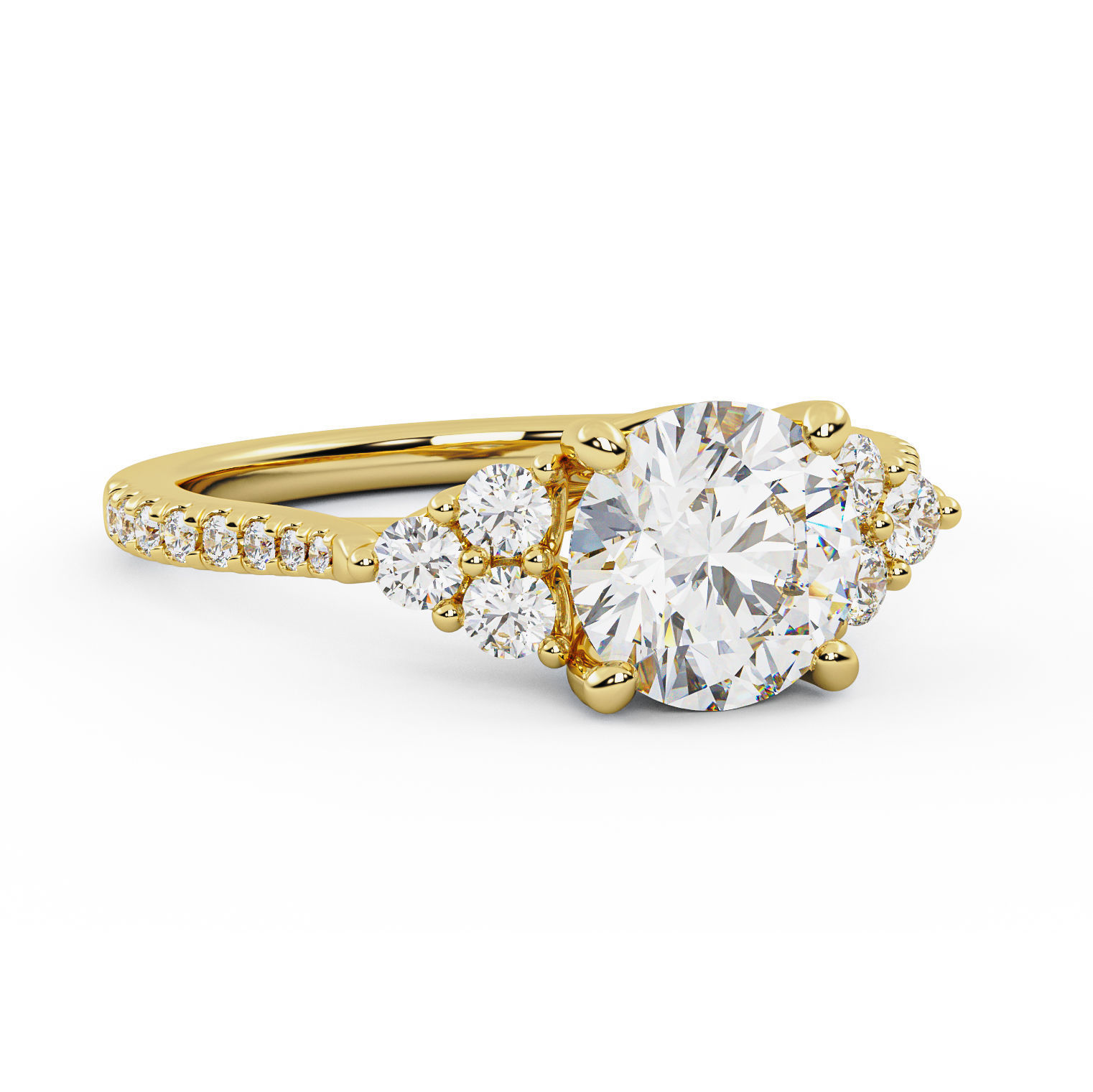 Engagement Ring 001 3D print model_3