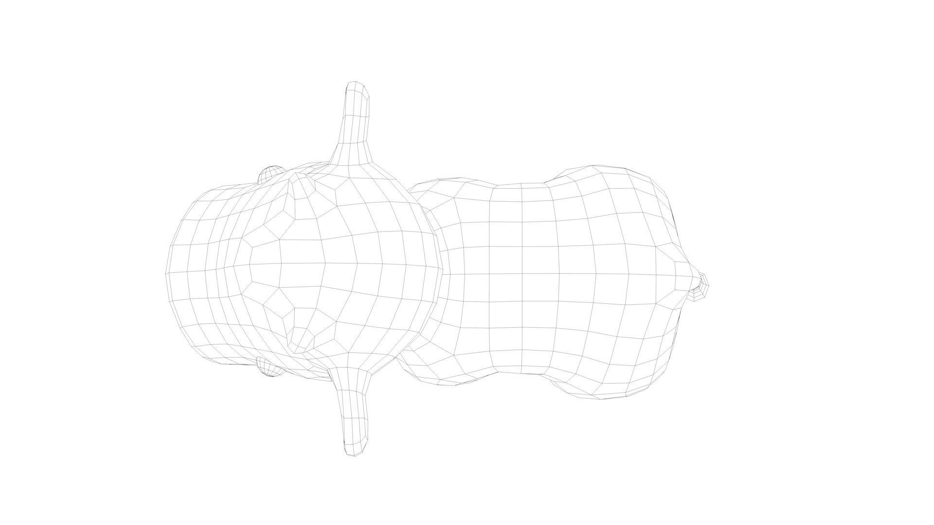 Cute Cow Low-poly 3D model_18