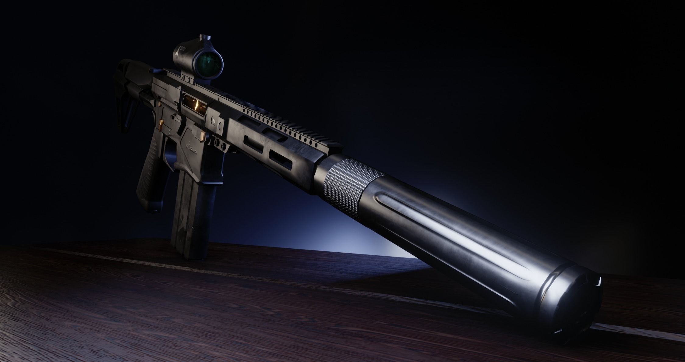 Rifle Package PBR Game Ready 3D Model Collection_10