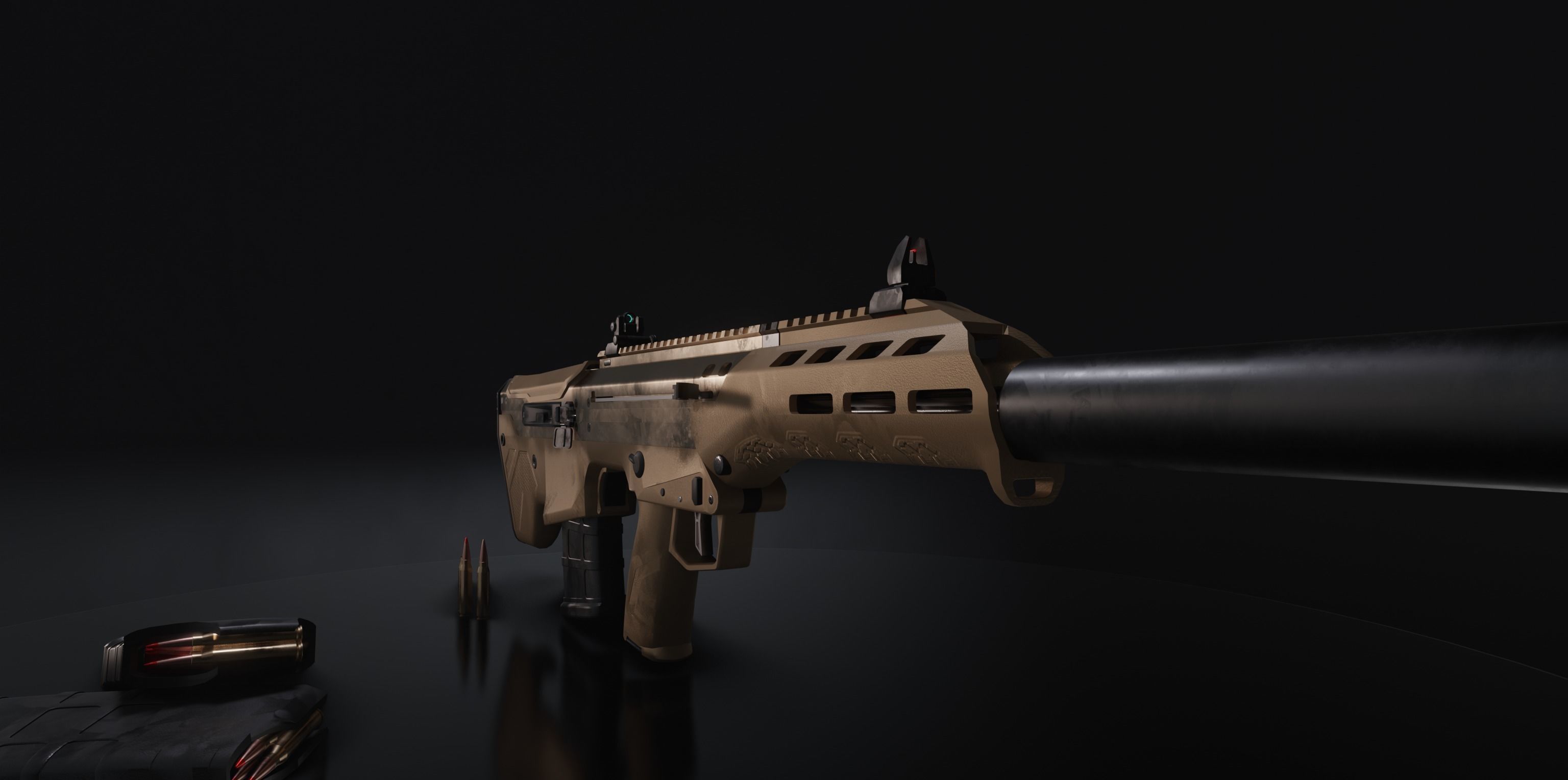 Rifle Package PBR Game Ready 3D Model Collection_16