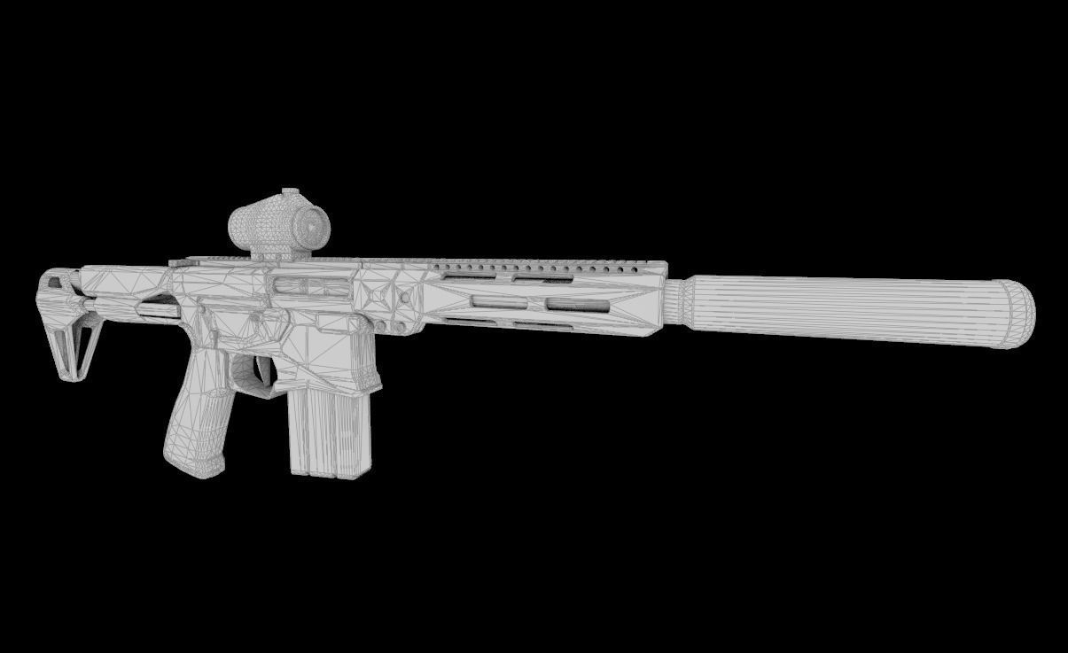 Rifle Package PBR Game Ready 3D Model Collection_21