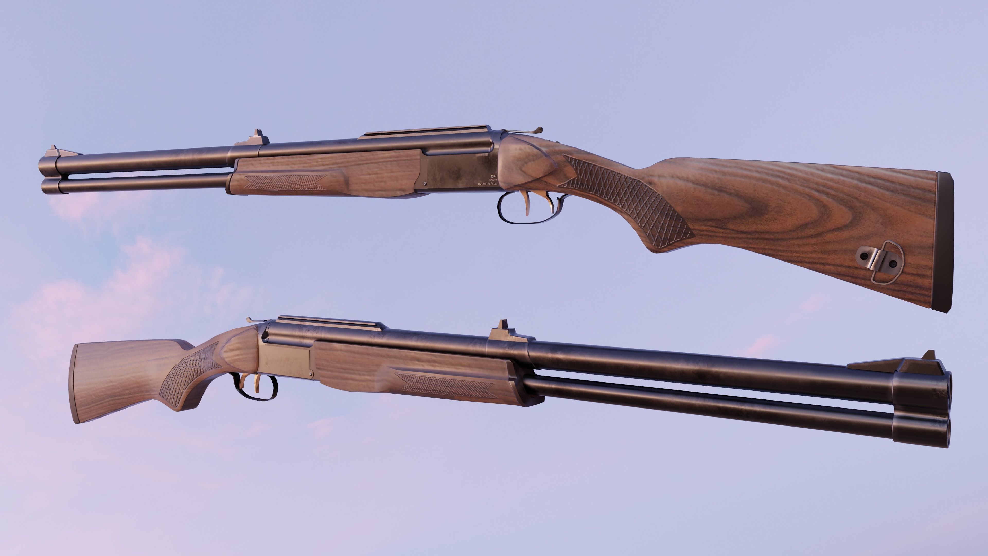 Rifle Package PBR Game Ready 3D Model Collection_8