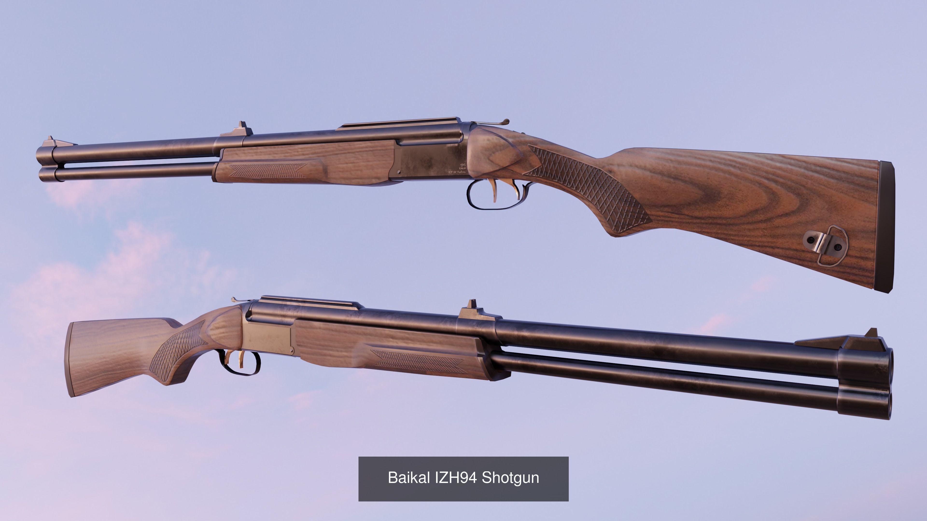 Rifle Package PBR Game Ready 3D Model Collection_4
