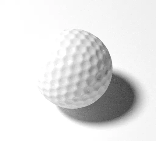 golf ball Free 3D model_0