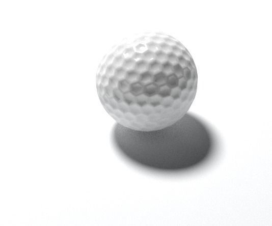 golf ball Free 3D model_2