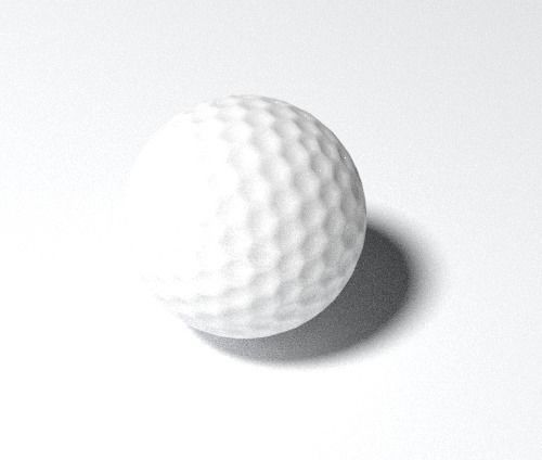 golf ball Free 3D model_1