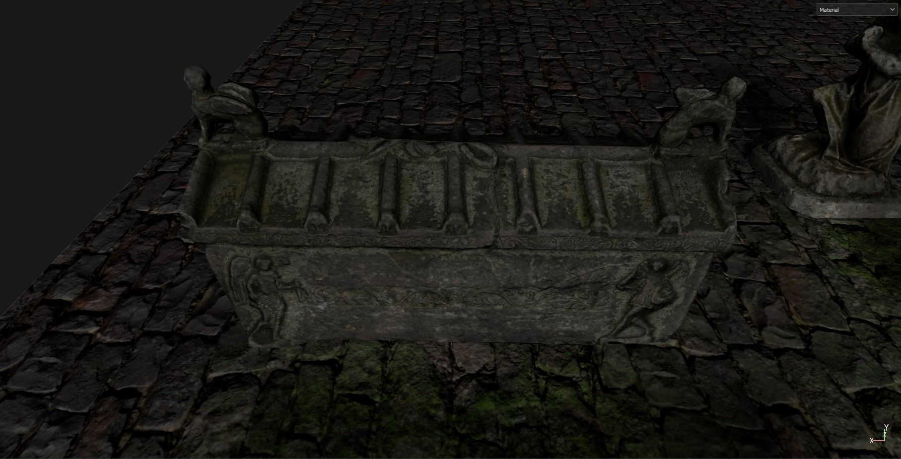 Gothic Graveyard pack Low-poly 3D model_11