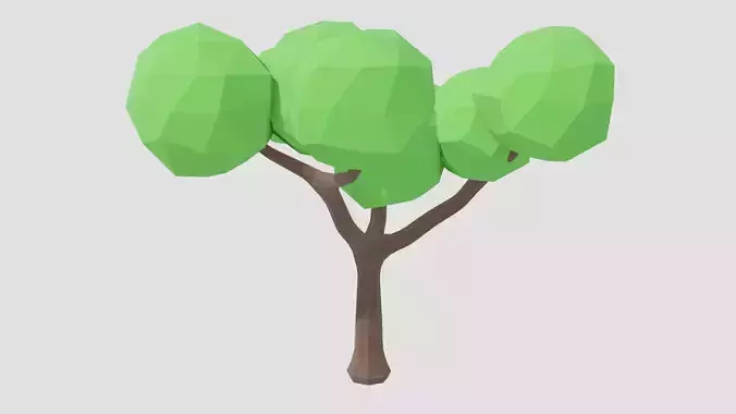 Low Poly Medium Tree