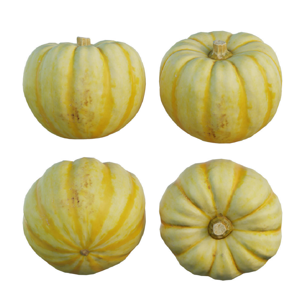 Mini Pumpkin 02 3D model_5