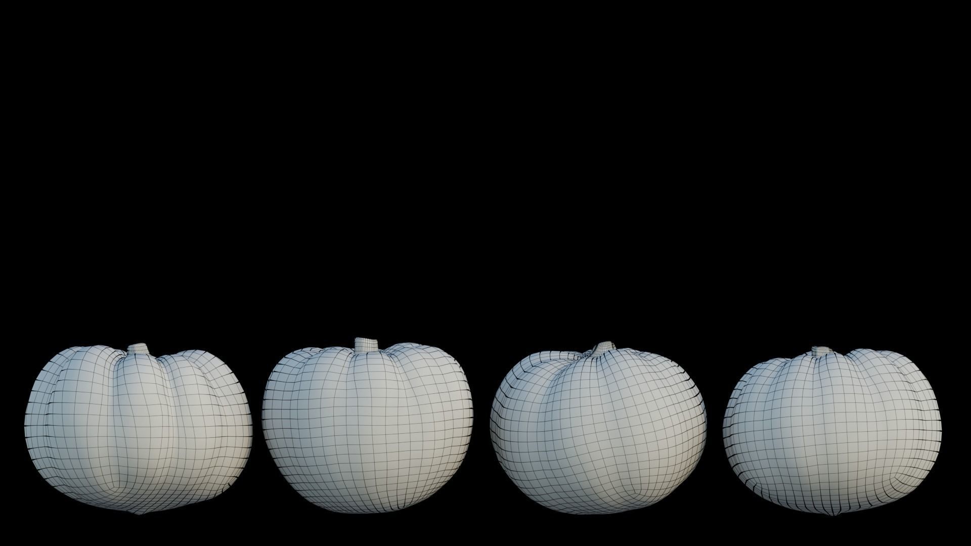 Mini Pumpkin 02 3D model_9