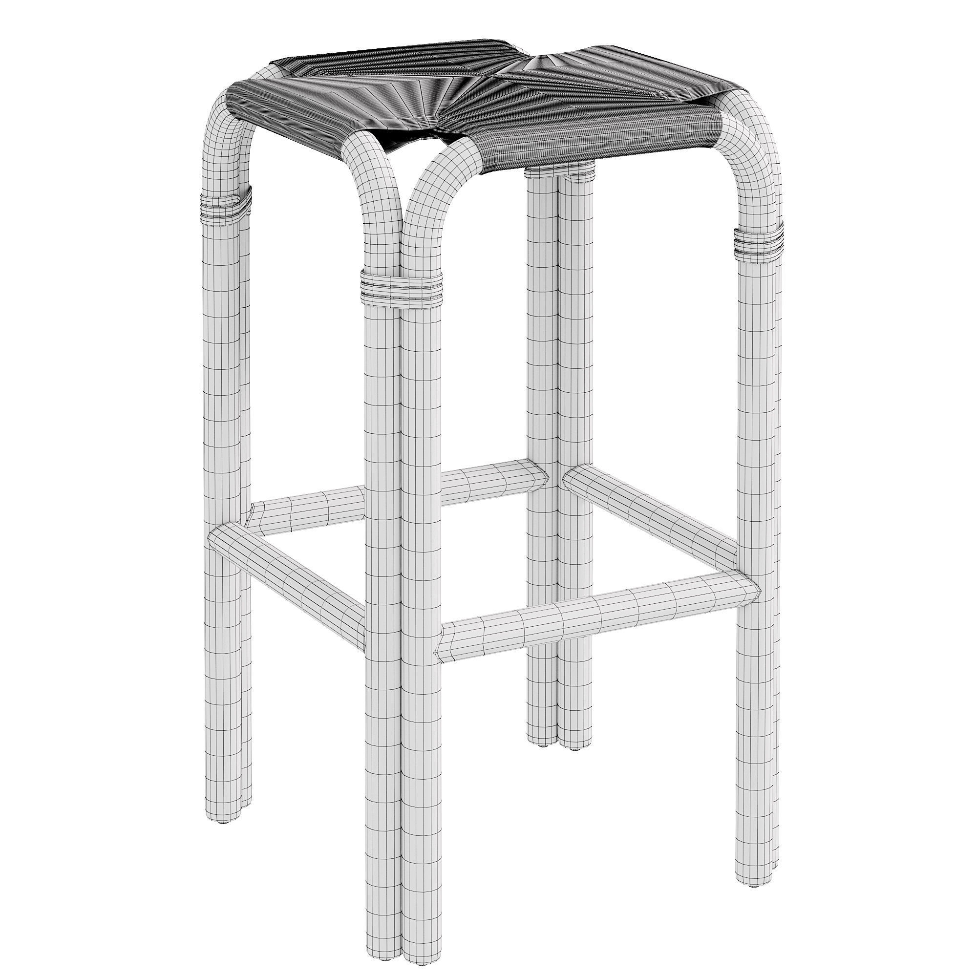 ROLLICK BARSTOOL 3D model_3