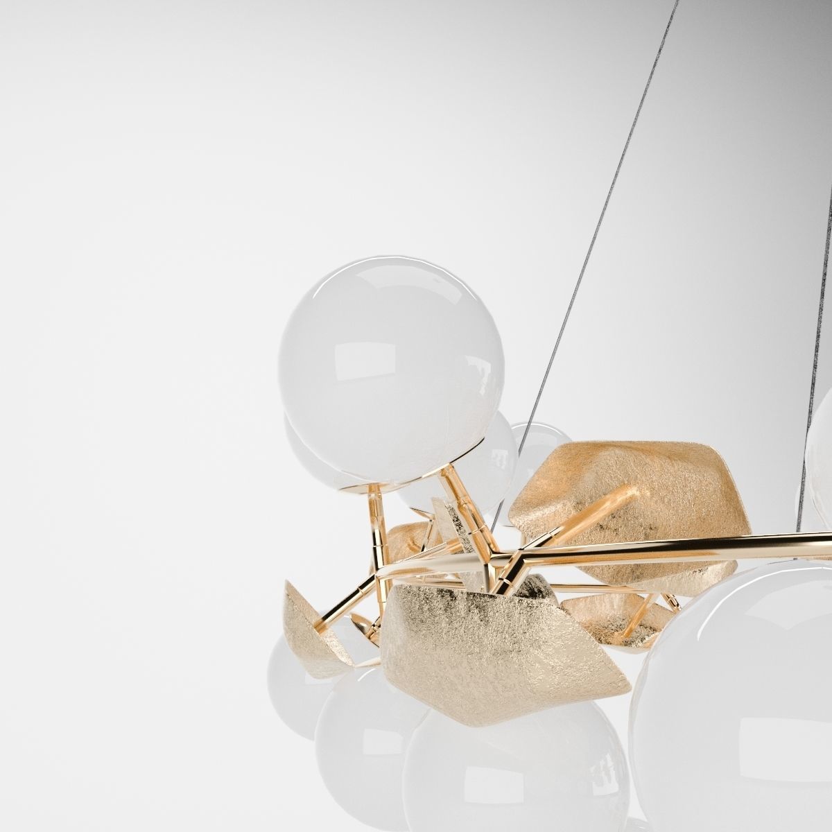 Boca Do Lobo Hera Round II Chandelier 3D model_2