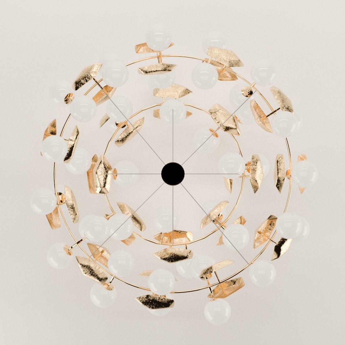Boca Do Lobo Hera Round II Chandelier 3D model_1