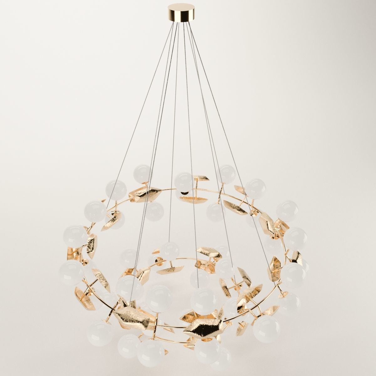Boca Do Lobo Hera Round II Chandelier 3D model_5
